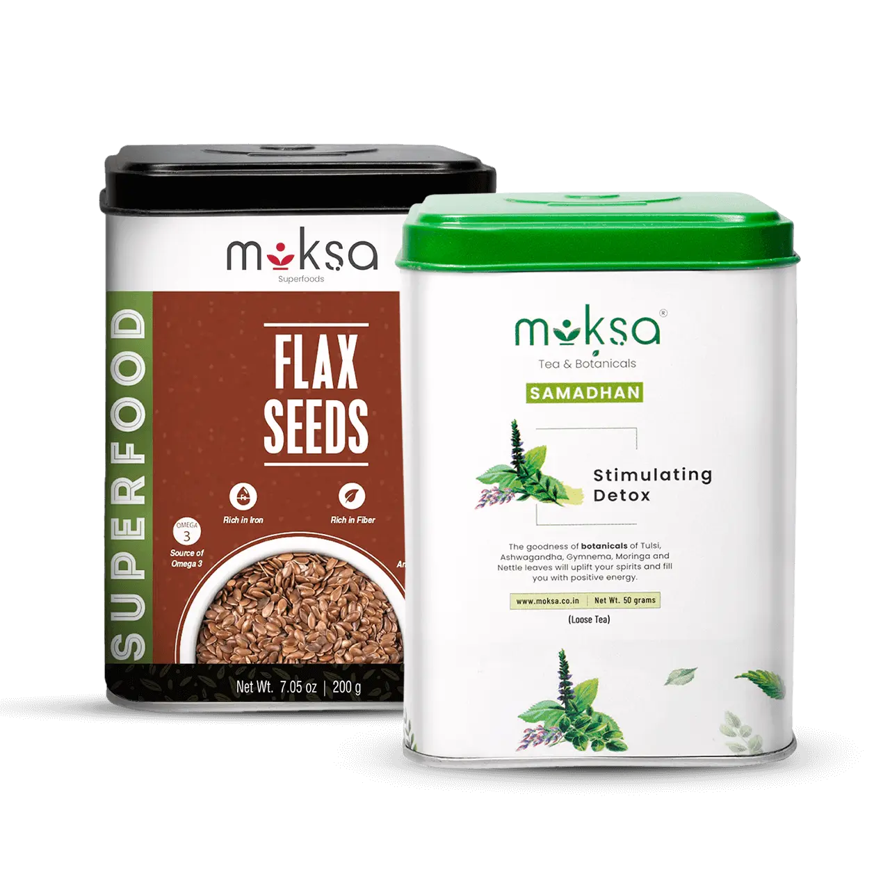 Flax Seeds and Stimulating Detox Tea Combo