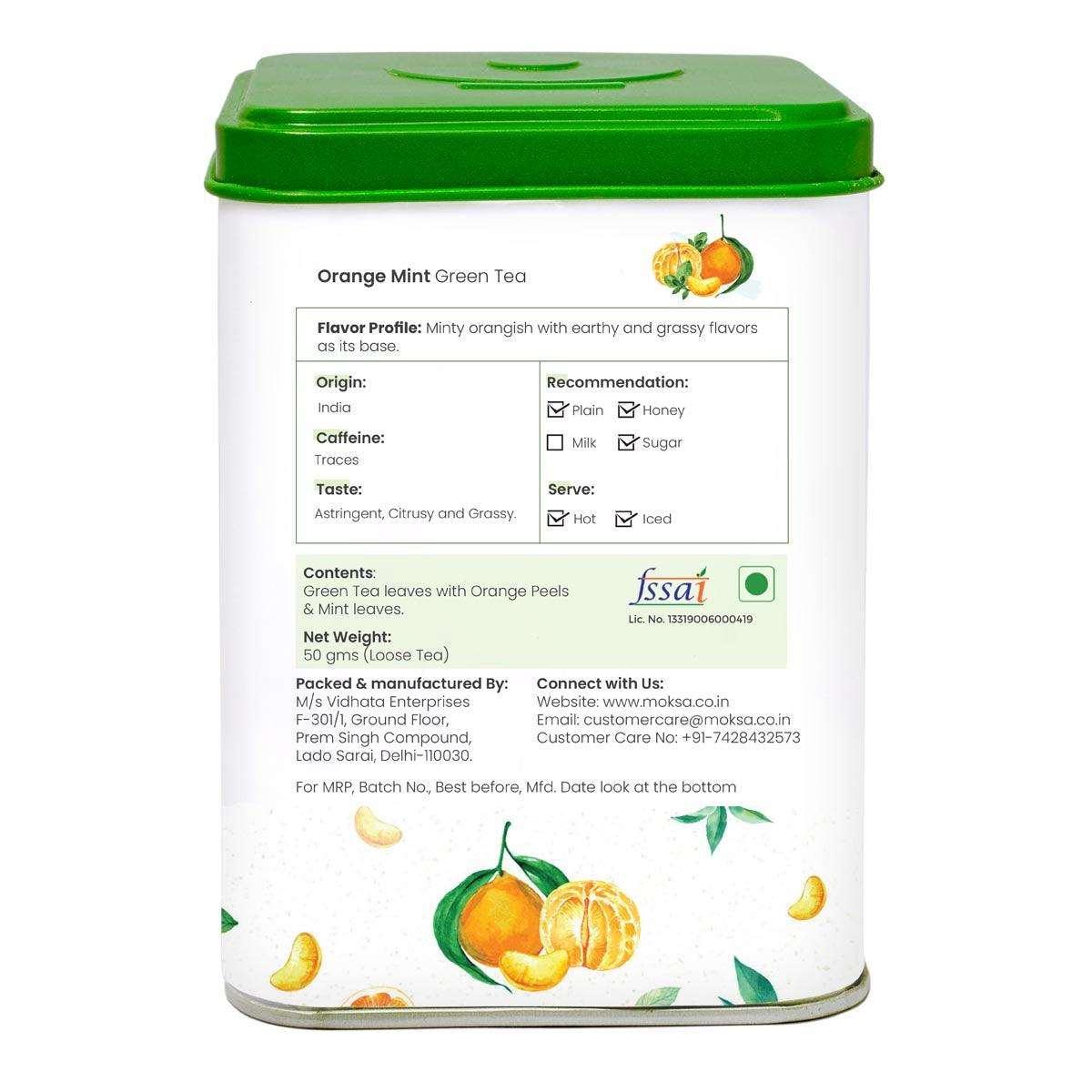 Orange Mint Green Tea - MoksaExpectMiracles
