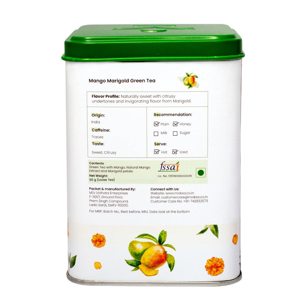 Mango Marigold Green Tea - MoksaExpectMiracles