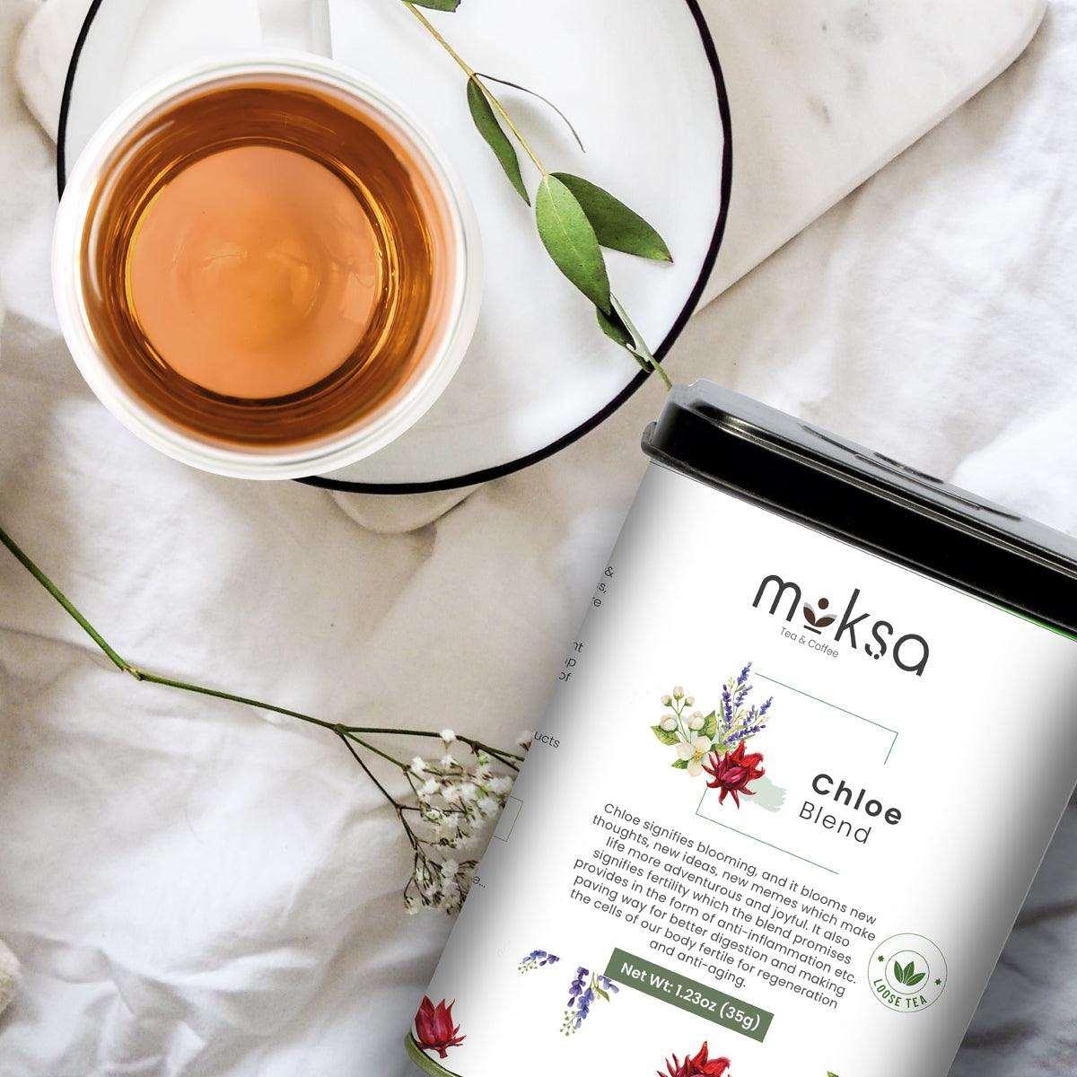 Leaf Jasmine, Roselle & Lavender Blend Tea - 35gm - MoksaExpectMiracles